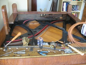 Restringing J.C. Fischer Piano